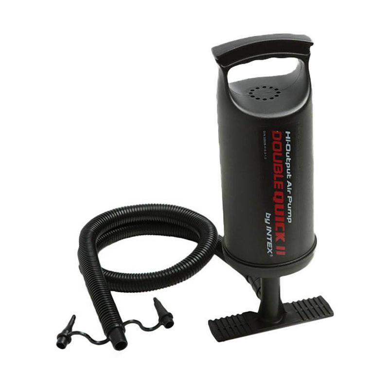 Intex Excursion 5 Person Inflatable Heavy Duty Rafting and Fishing Boat Set with 2 Oars, High Output Air Pump, and Carry Bag for Lakes and Mild Rivers