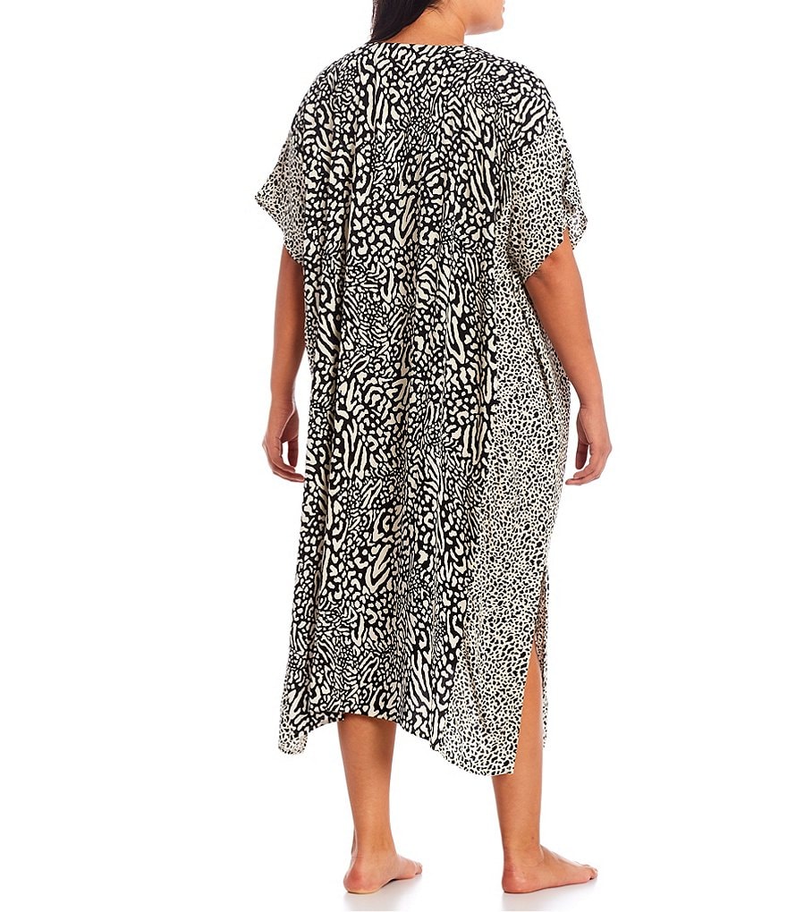 Rya Plus Darling Scoop Neck Charmeuse & Lace Solid Chemise