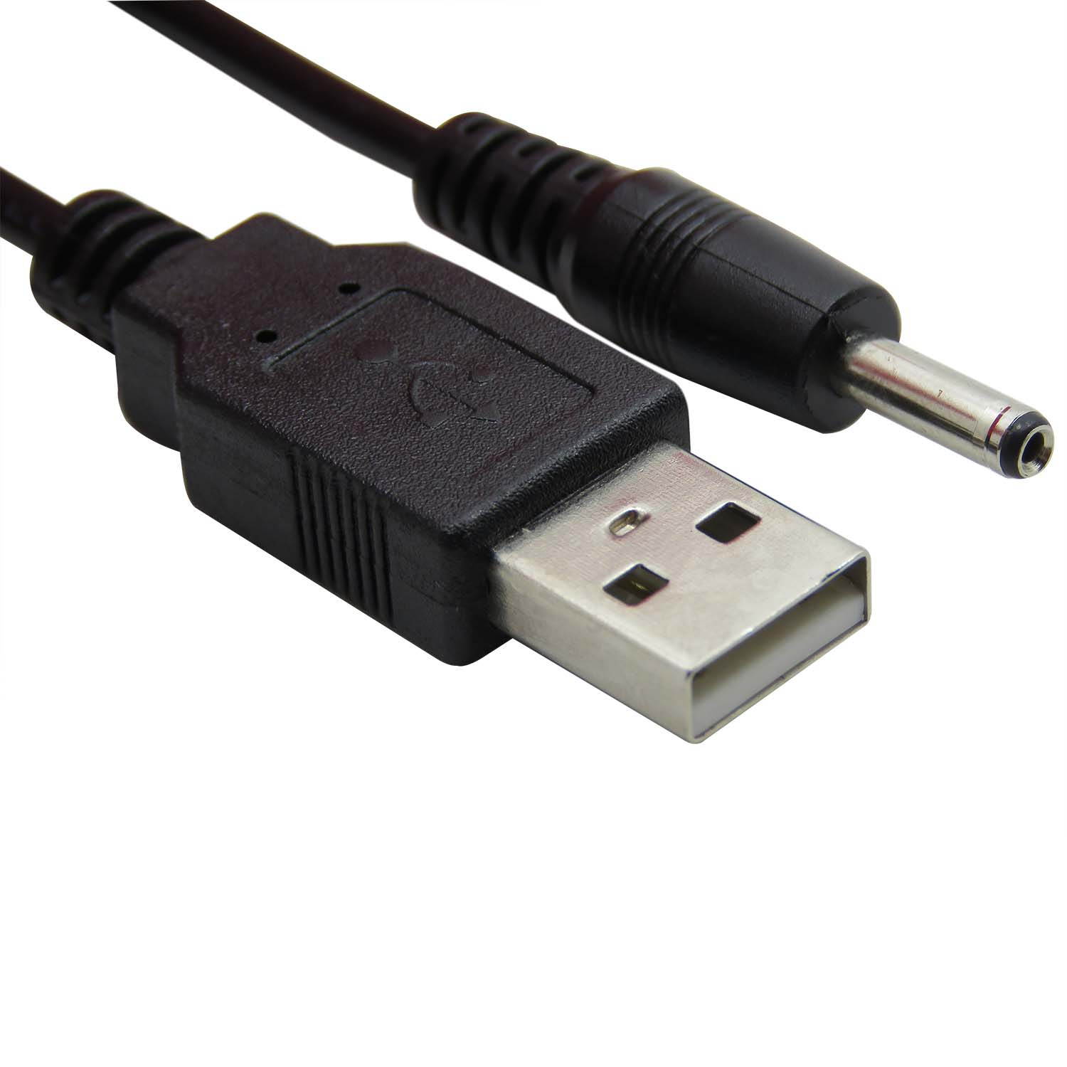 CableDeconn USB to 3.5 mm/1.35 mm 5 Volt DC Barrel Jack Power Cable