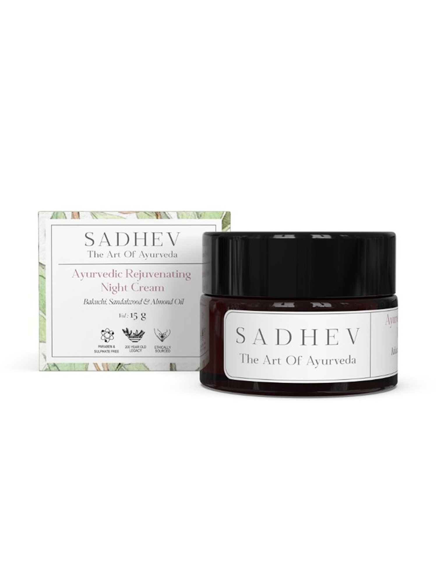 SADHEV The Art Of Ayurveda Ayurvedic Rejuvenating Night Cream - 15 gm
