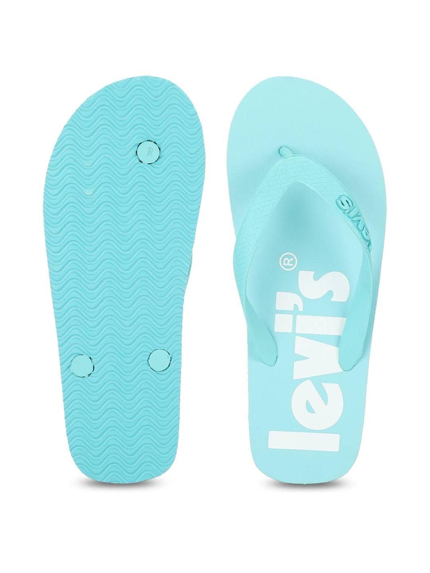Levi's Men's Sky Blue Flip Flops