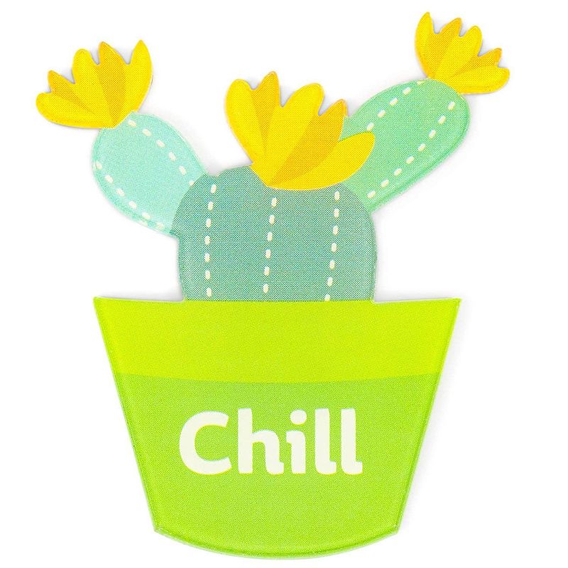 Paper Junkie 14-Pack Acrylic Printed Cute Cactus Kids Magnets for Refrigerator Fridge Locker