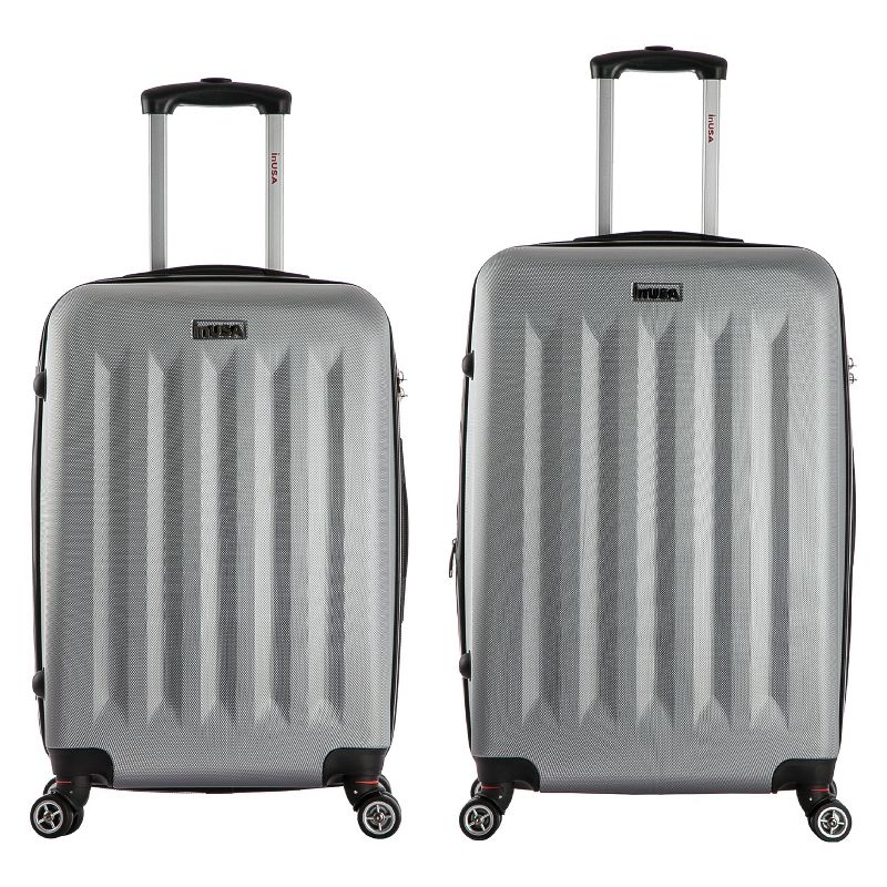 InUSA Philadelphia 2pc Hardside Spinner Luggage Set - Gray
