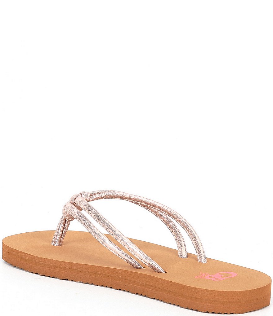 GB Girls Swimm-Girl Metallic Double Strap Flip Flops (Youth)