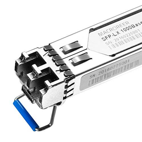 Macroreer Fiber Optic Transceiver for Force10 GP-SFP2-1Y Gigabit SFP 1000BASE-LX/LH Module with DOM Support 1310nm 10Km Dual LC/PC Connector