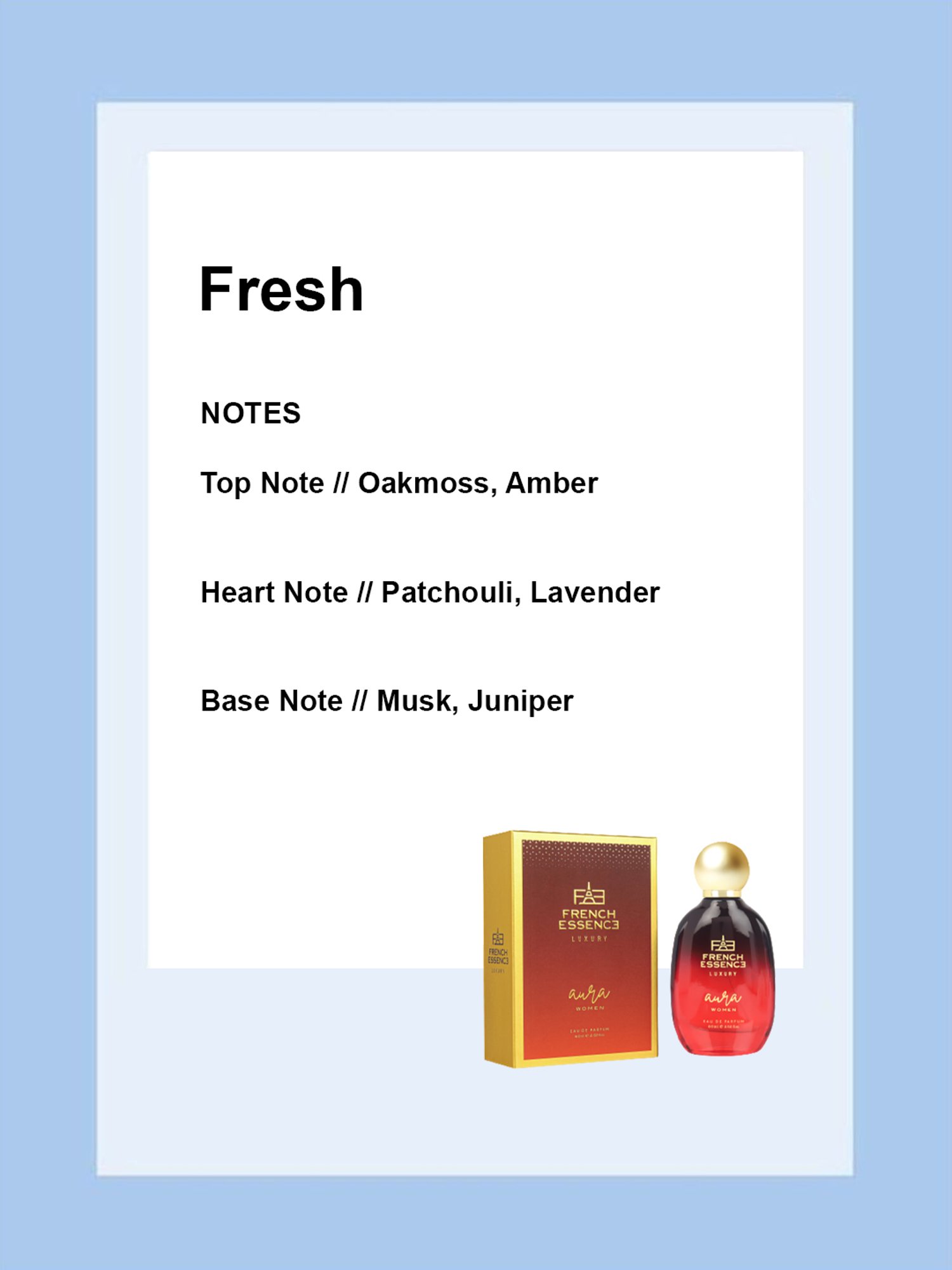 French Essence Luxury Aura Eau de Parfum for Women - 60 ml