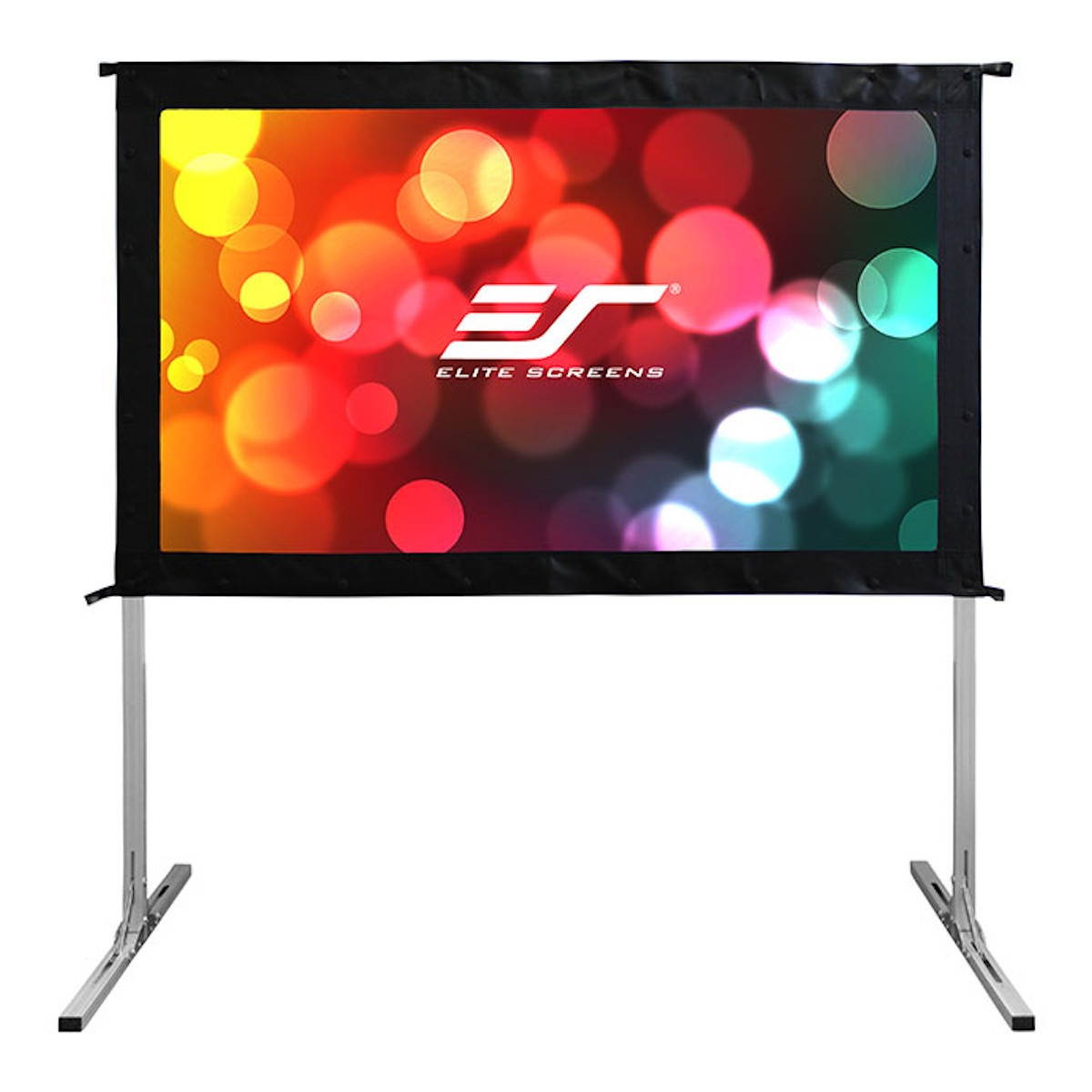 Elite Screens Yard Master 2 58" Outdoor Projector Screen with MosicGO Battery Powered Ultra Short Throw Projector