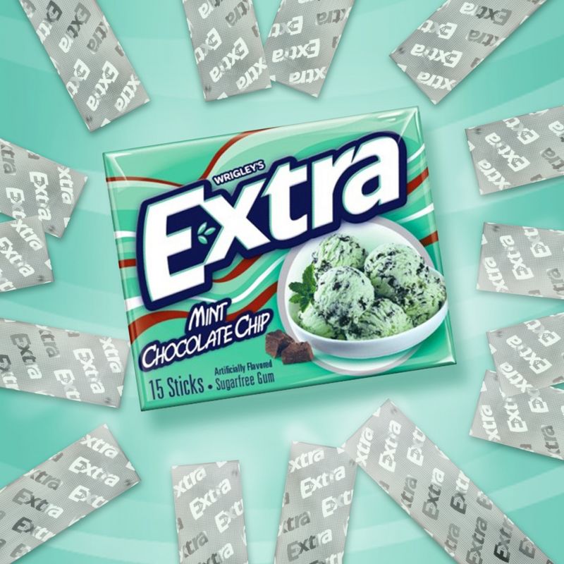 Wrigley's Extra Dessert Delights Mint Chocolate Chip Sugarfree Gum 3 pk