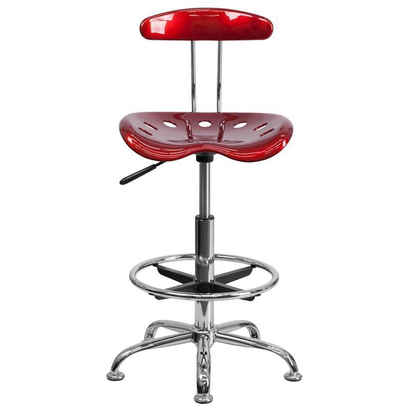 Tractor Seat Drafting Stool Red - Belnick