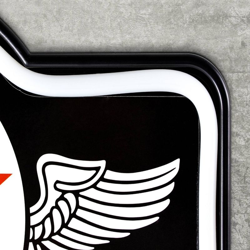 Officially Licensed Vintage Texaco LED Neon Light Sign Black/Red - Crystal Art Gallery