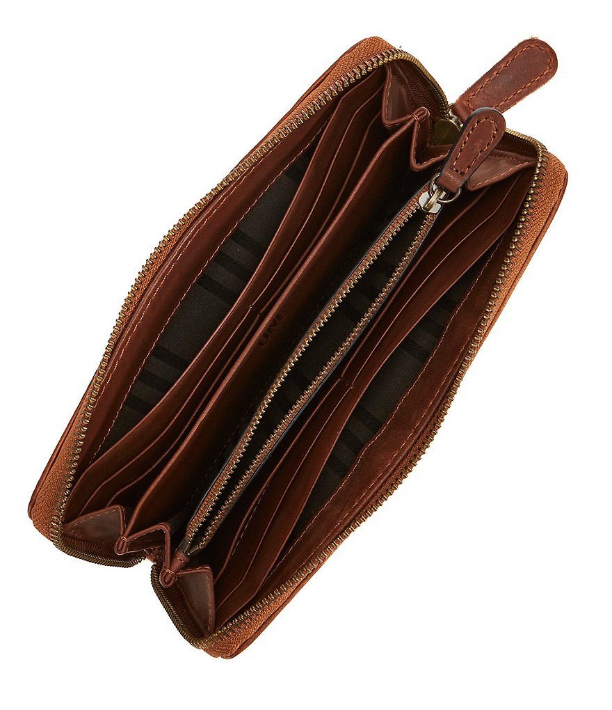 Frye Melissa Leather Zip Wallet