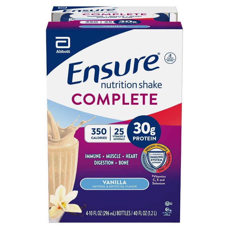 Ensure Complete Ready to Drink Vanilla Supplement - 4pk/10oz