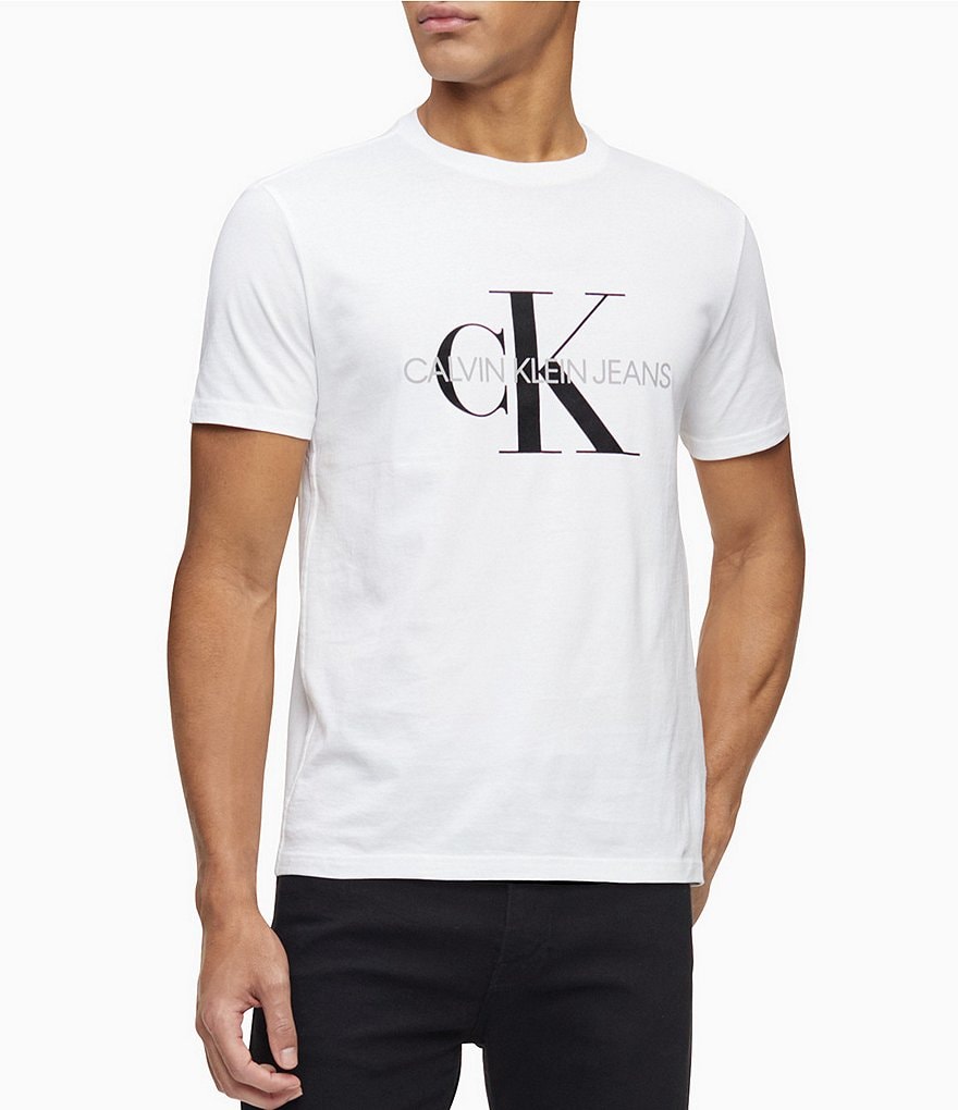 Calvin Klein Jeans Monogram Logo Short-Sleeve Graphic T-Shirt