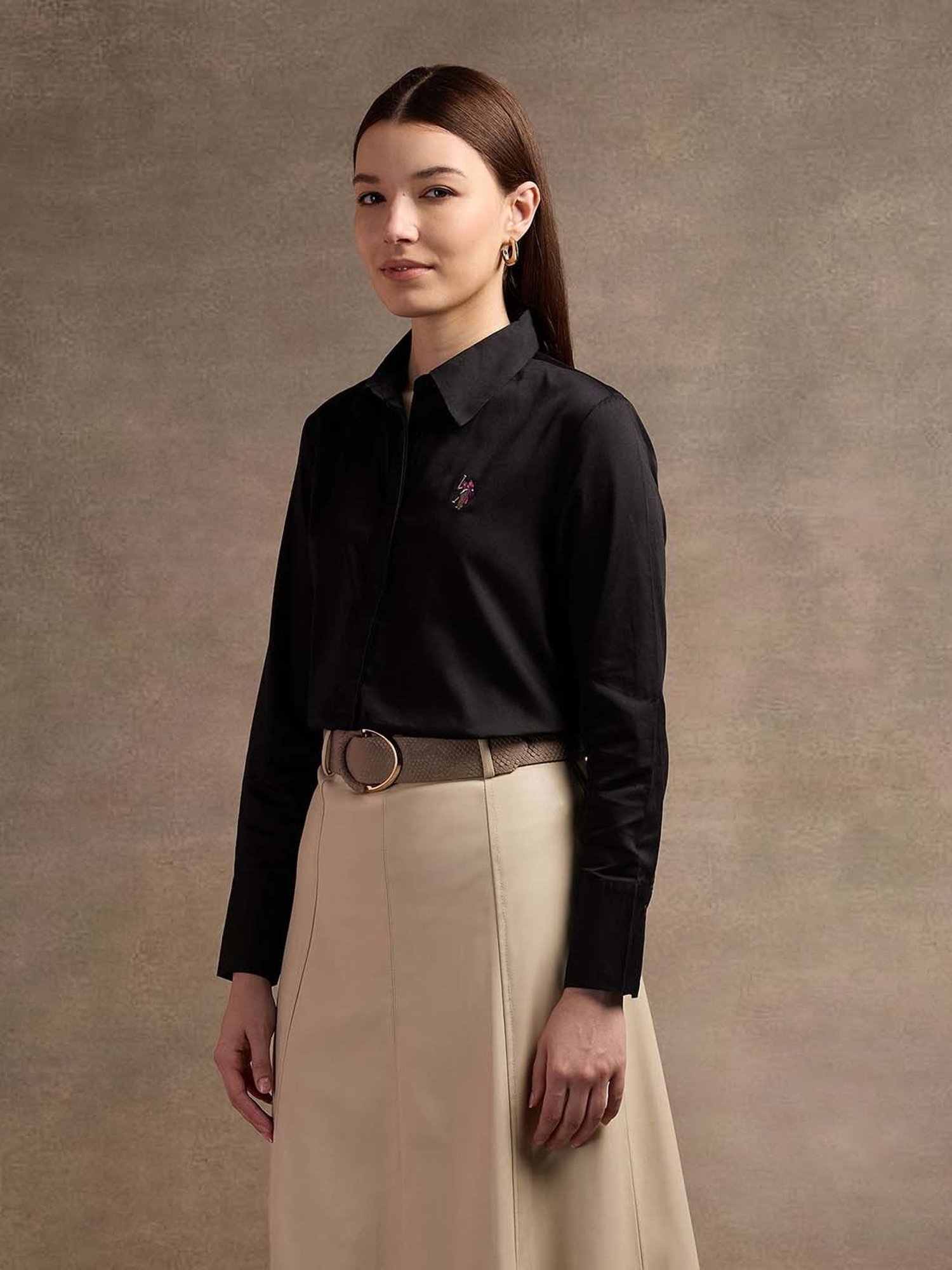 U.S. Polo Assn. Black Regular Fit Shirt