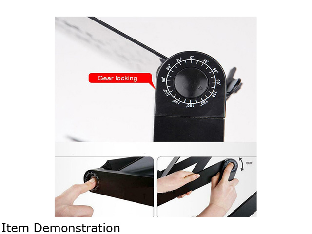 RAITVER Adjustable Laptop Stand,Portable Laptop Table Stand with CPU Cooling Fans,for Bed Lap Workstation Desk,Detachable  Mouse Pad, Foldable Book Stand Notebook Holder Sofa, Bed Table Office Tray