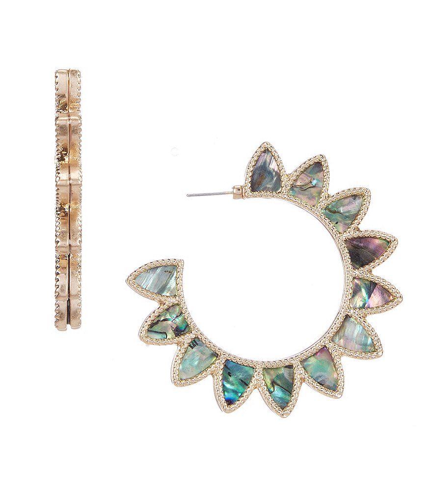 Southern Living Geometric Hoop Earrings