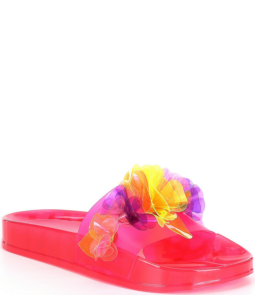Betsey Johnson Luela Flower Detail Pool Slides