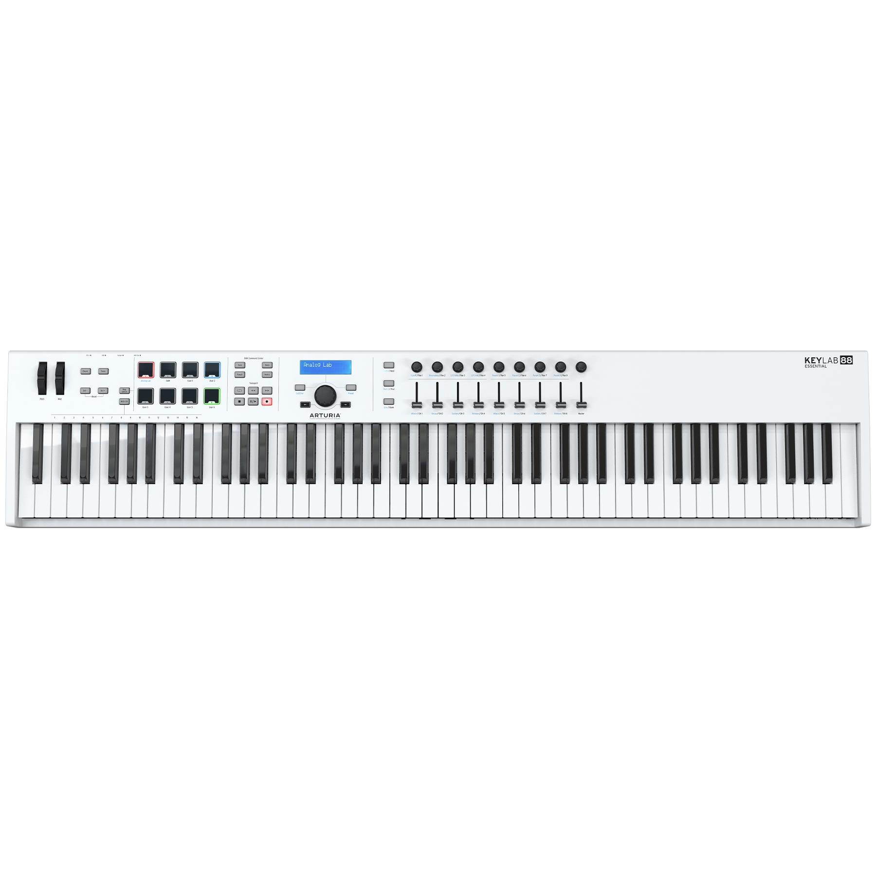 Arturia Keylab Essential 88 Note Universal MIDI Keyboard Controller and Software