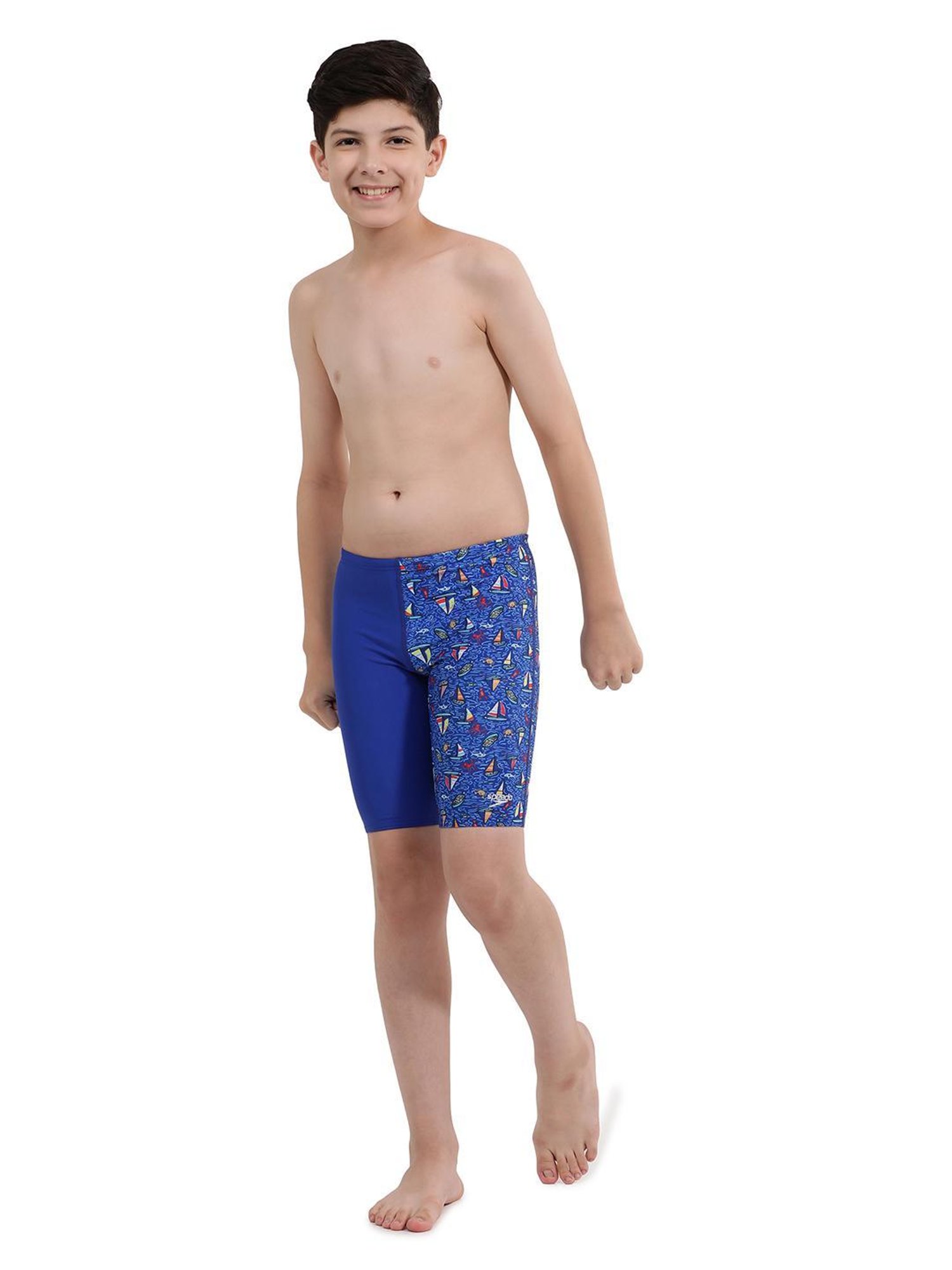 Speedo Kids Navy Solid Jammer