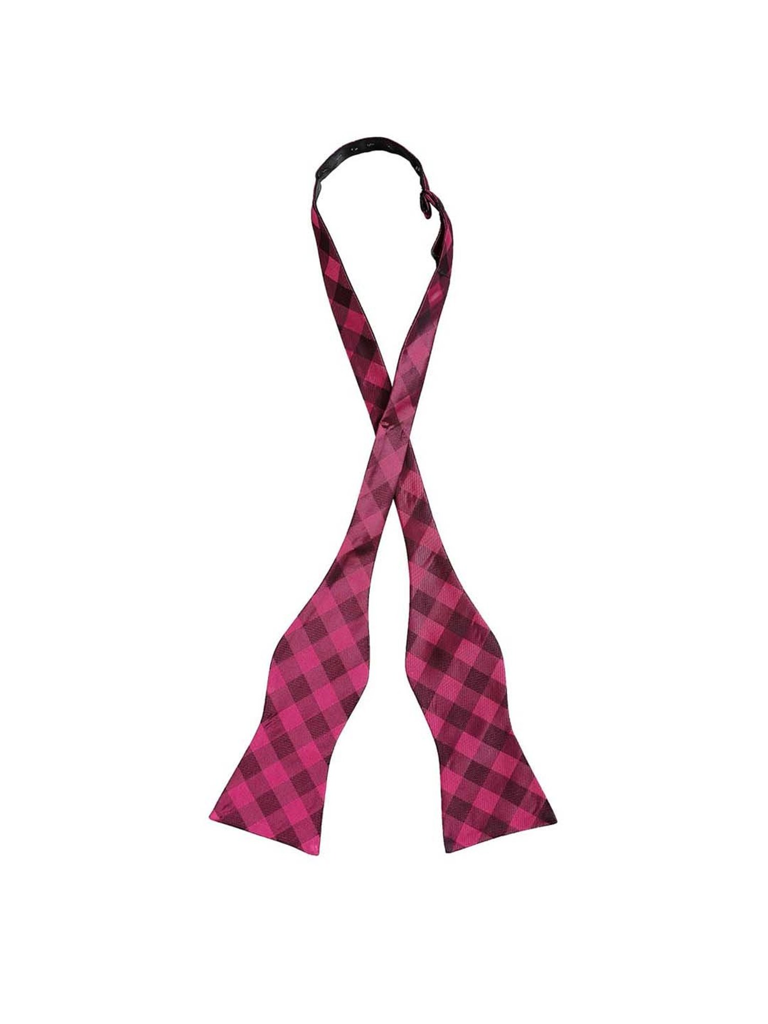 Alvaro Castagnino Purple Checks Bow Tie