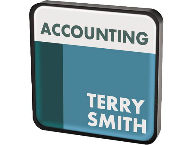 Advantus 83701 DIY Sign, Plastic, 4-3/8 x 4-3/8, Black