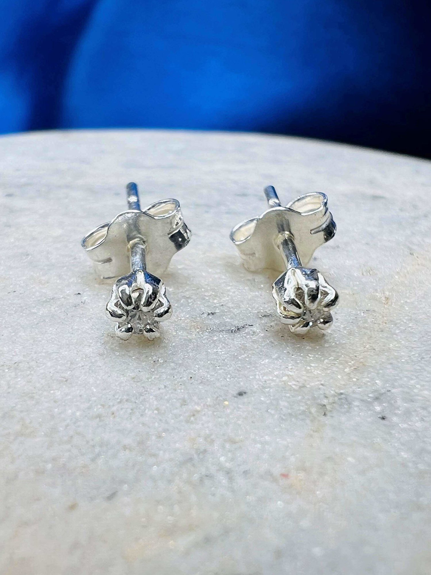 Clara 92.5 Sterling Silver Maude Earrings for Women