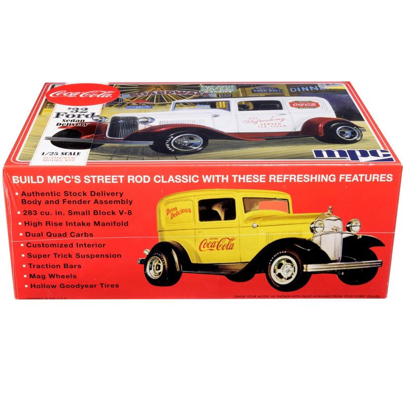 Skill 3 Model Kit 1932 Ford Sedan Delivery "Coca-Cola" 1/25 Scale Model by MPC