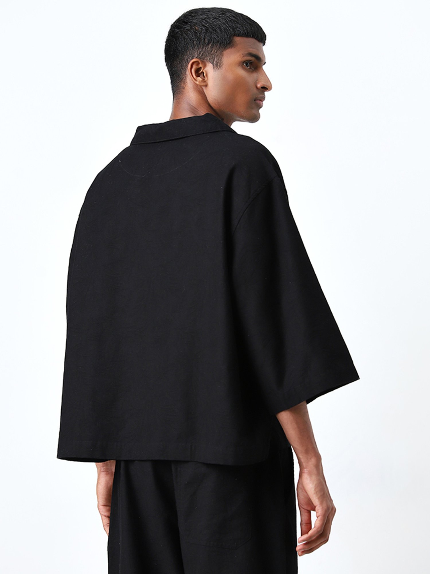 ETA by Westside Black Relaxed Fit Cotton T-Shirt