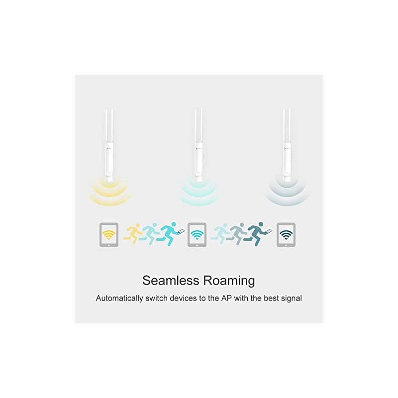 Omada AC1200 Wireless Gigabit Outdoor Access Point | Business WiFi Solution w Mesh Support Seamless Roaming MUMIMO | PoE Powered | SDN Integrated | Cloud Access App EAP225Outdoor