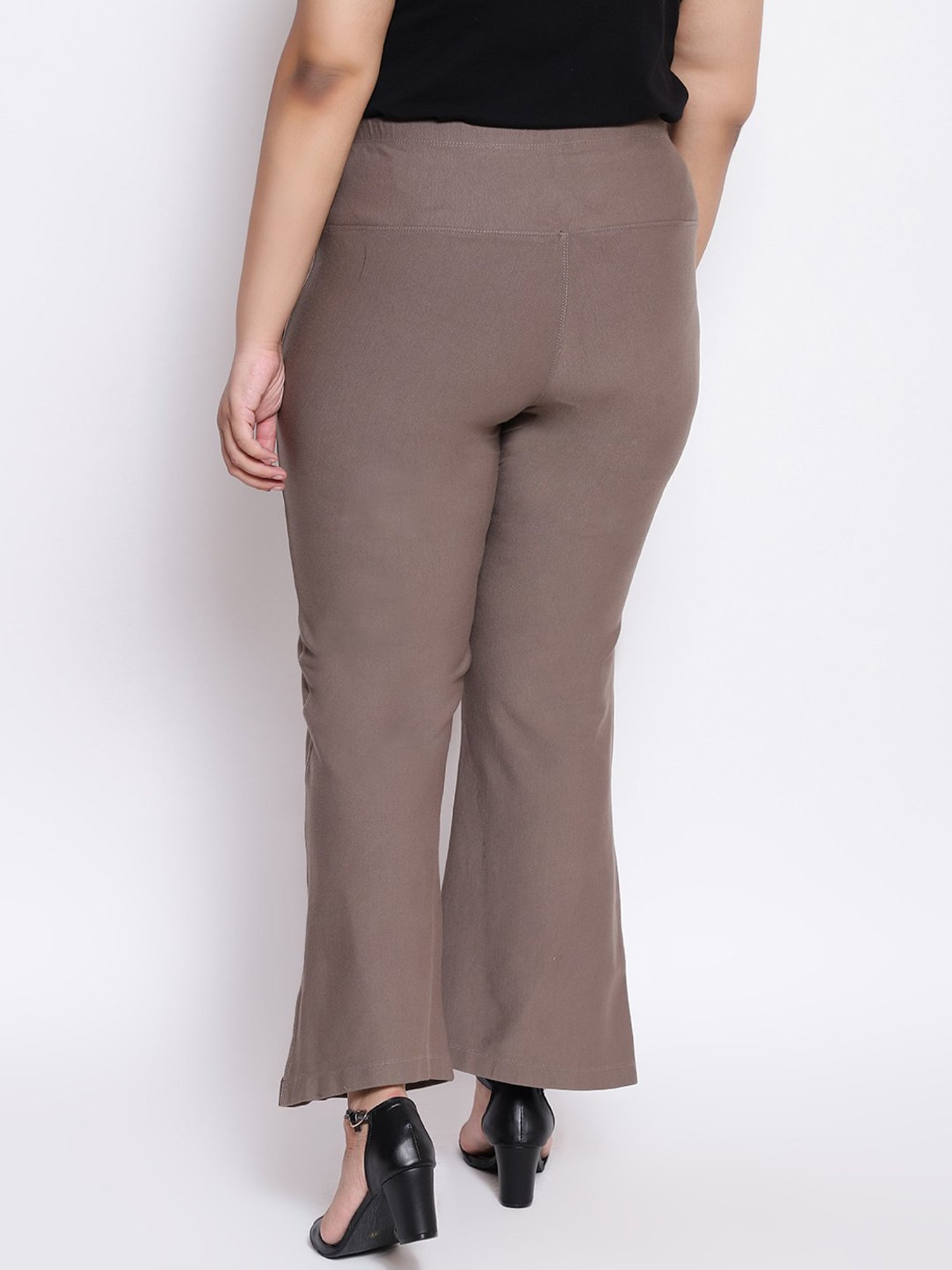 Amydus Brown Mid Rise Pants