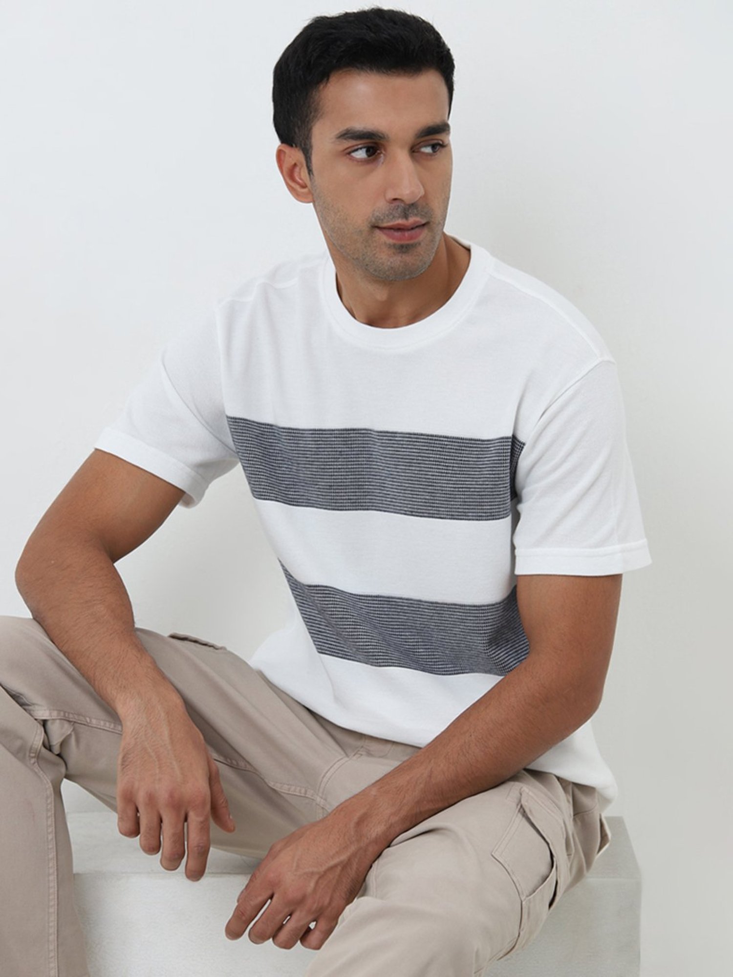 WES Lounge by Westside Navy Relaxed-Fit T-Shirt