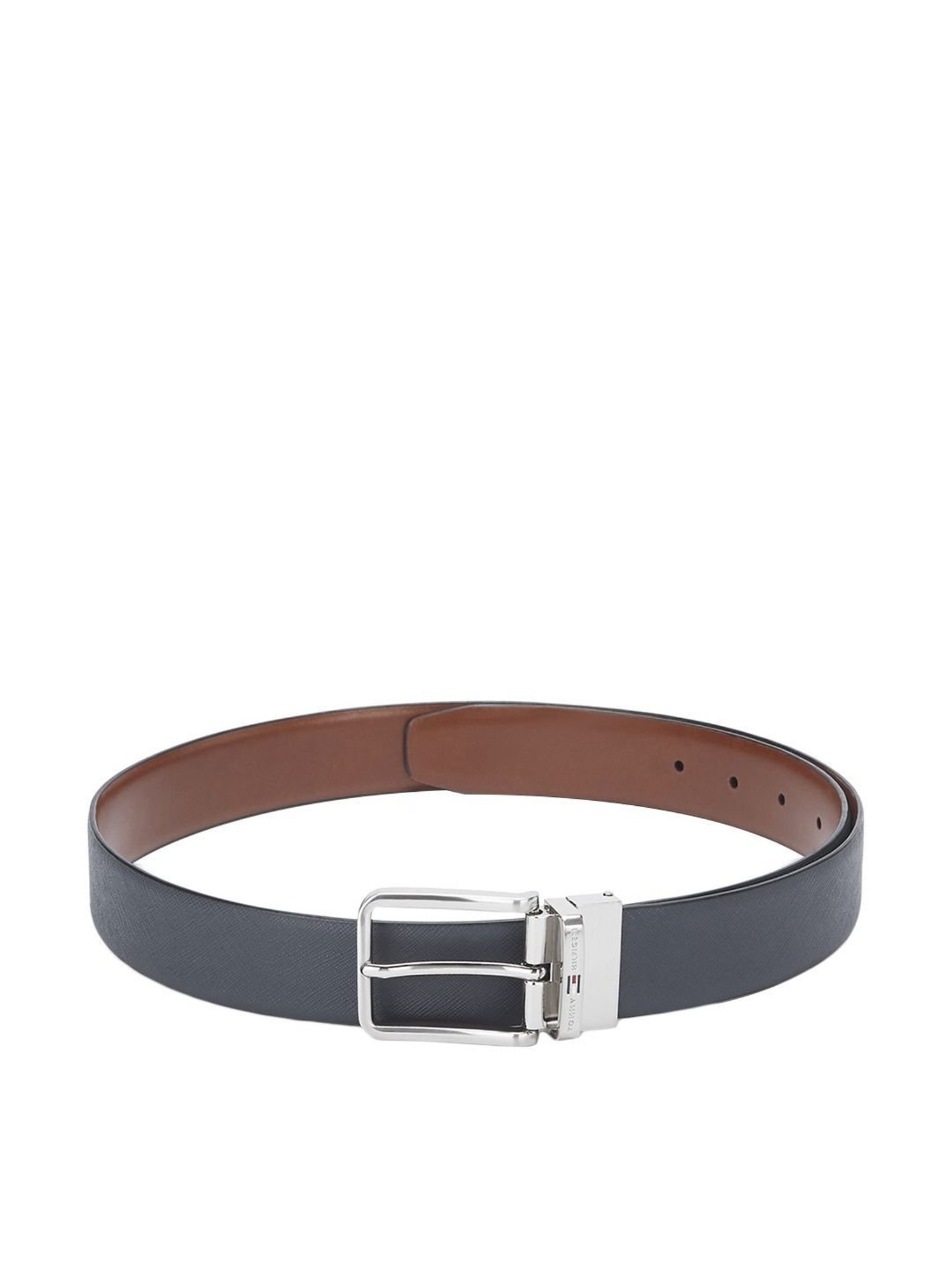 Crusset Black Leather Formal Belt for Men