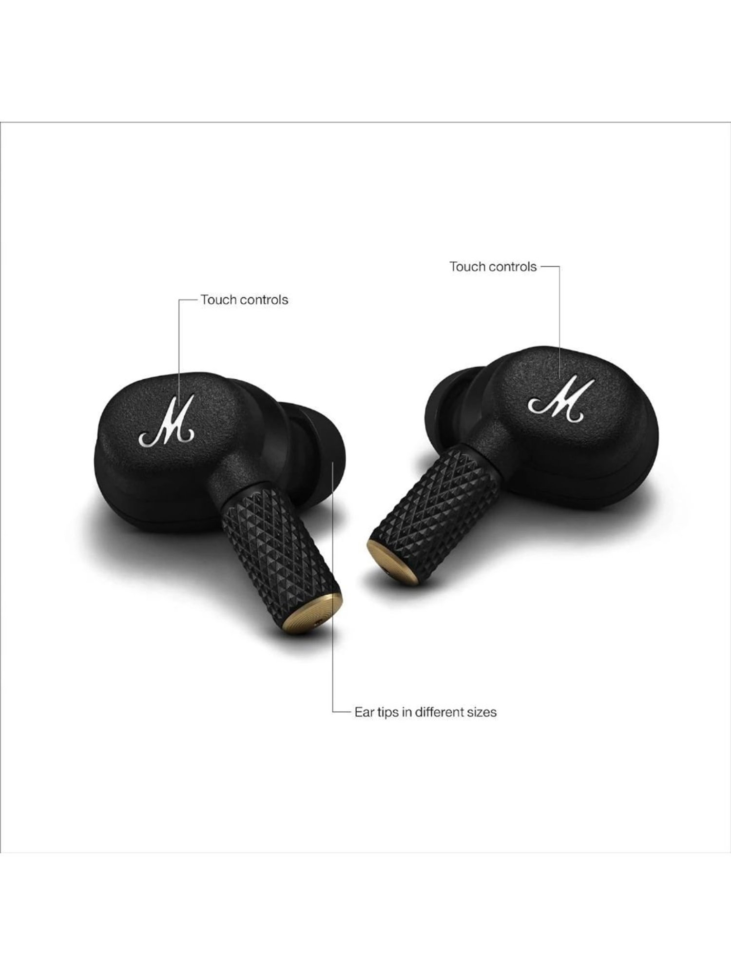 Marshall Motif II ANC In Ear BT Earbuds with Noise Cancelling (Black, True Wireless)