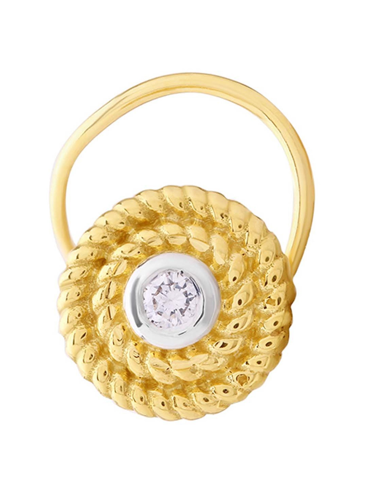 Waman Hari Pethe Jewellers 18k Gold & Diamond Nosepin for Women