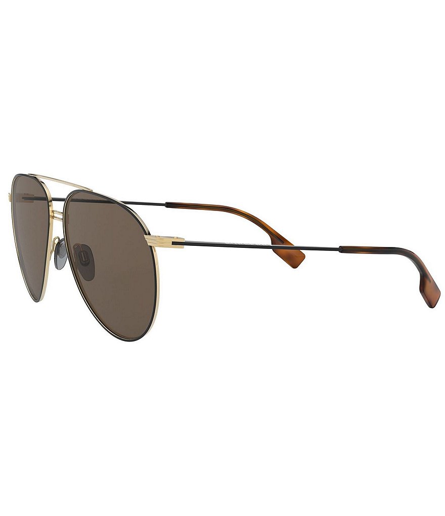 Burberry Men's Be3108 Aviator 60mm Sunglasses
