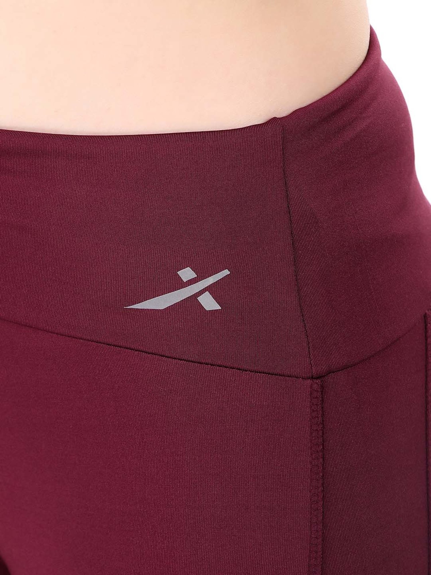 Vector X Wine Slim Fit High Rise Tights