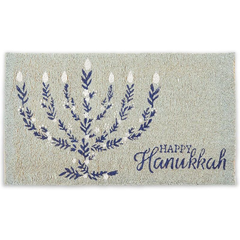 Evergreen Flag Cambridge Welcome Burlap Sassafras Switch Mat - 22" Long x 10" High
