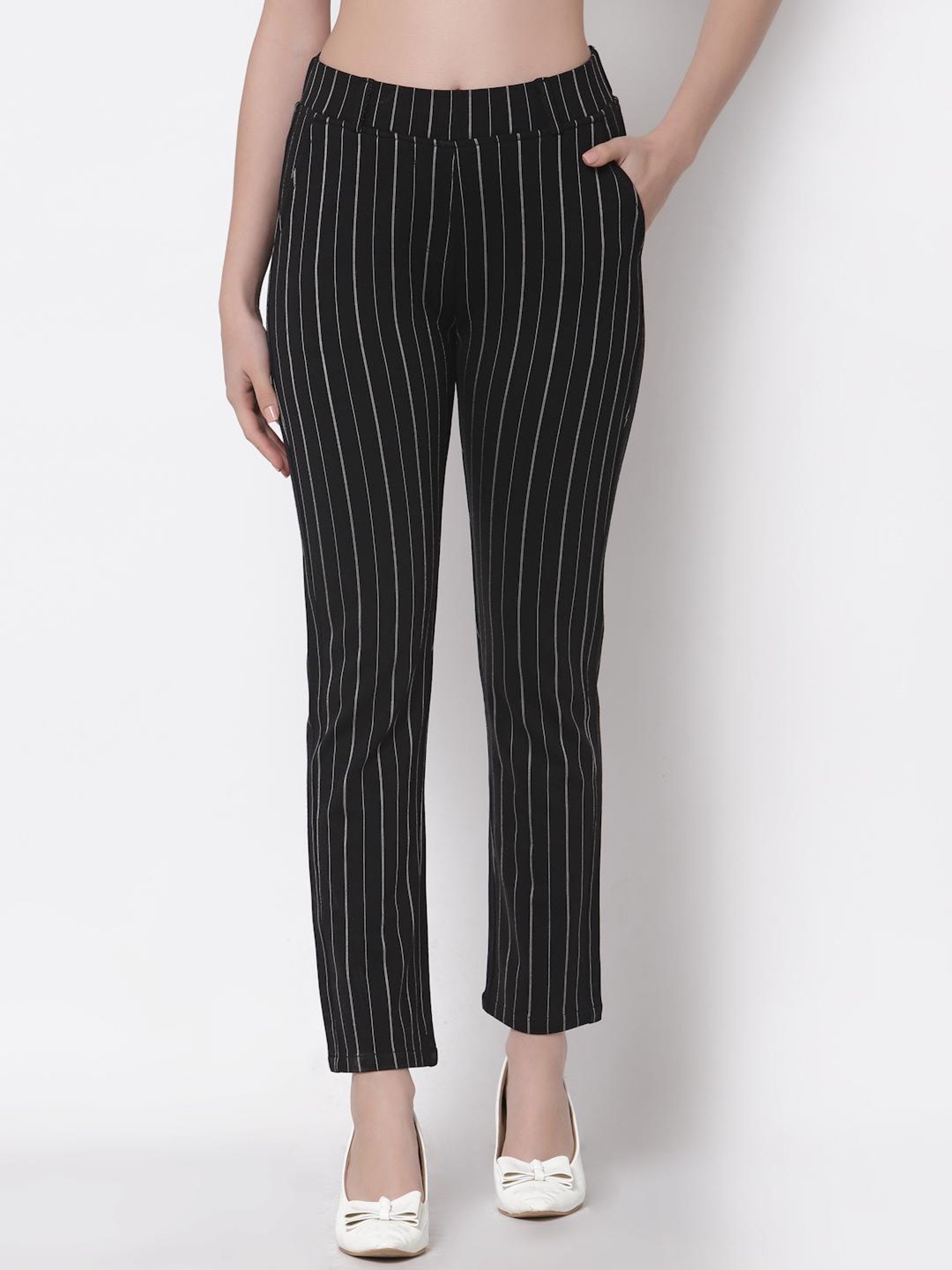Westwood Black Striped Jeggings