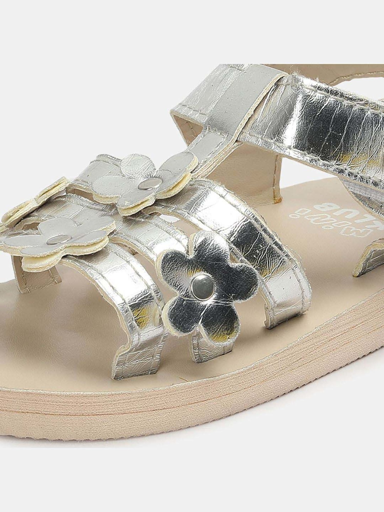 MINIKLUB Girls Silver Casual Wear Sandal