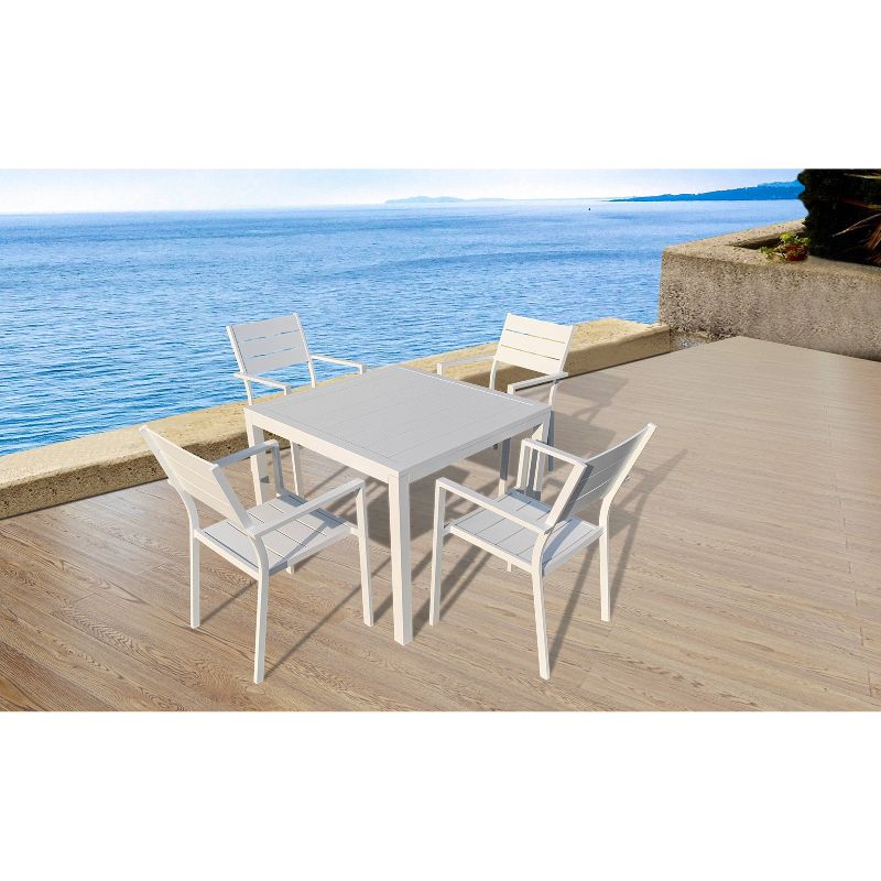 Sorrento 7pc Dining Set with Table & 4 Chairs - White - Infinity