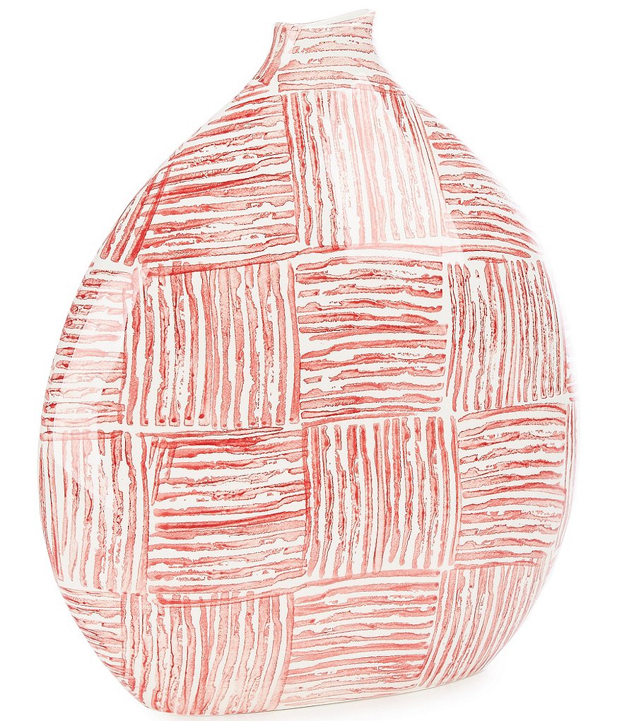 Southern Living Sponged Stripe Vase