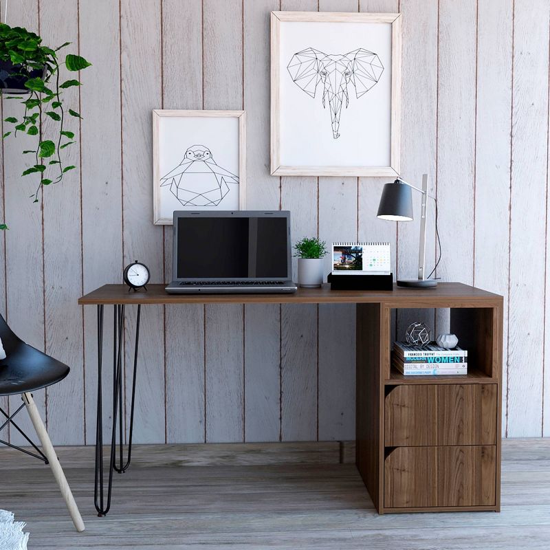 Aster 2 Drawer Desk Brown - RST Brands