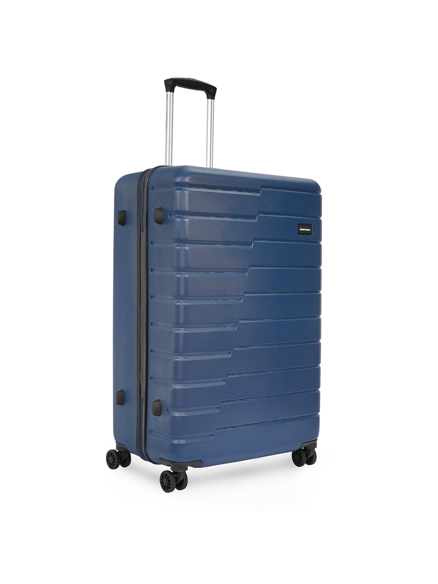 Aeropostale Stout Navy Textured Hard Large Trolley Bag - 30 cm