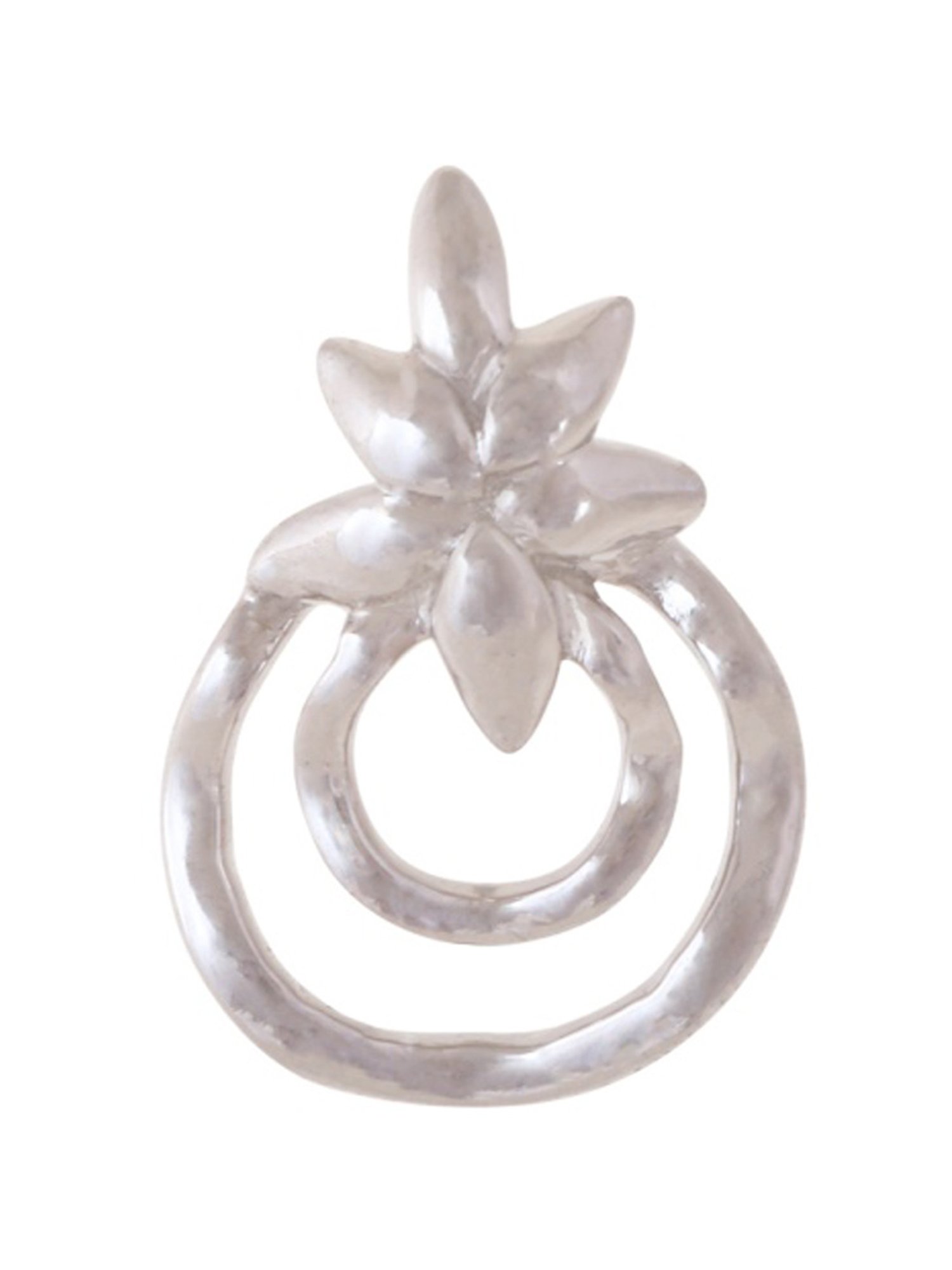 C.Krishniah Chetty Classic 950 Platinum Stud Earrings