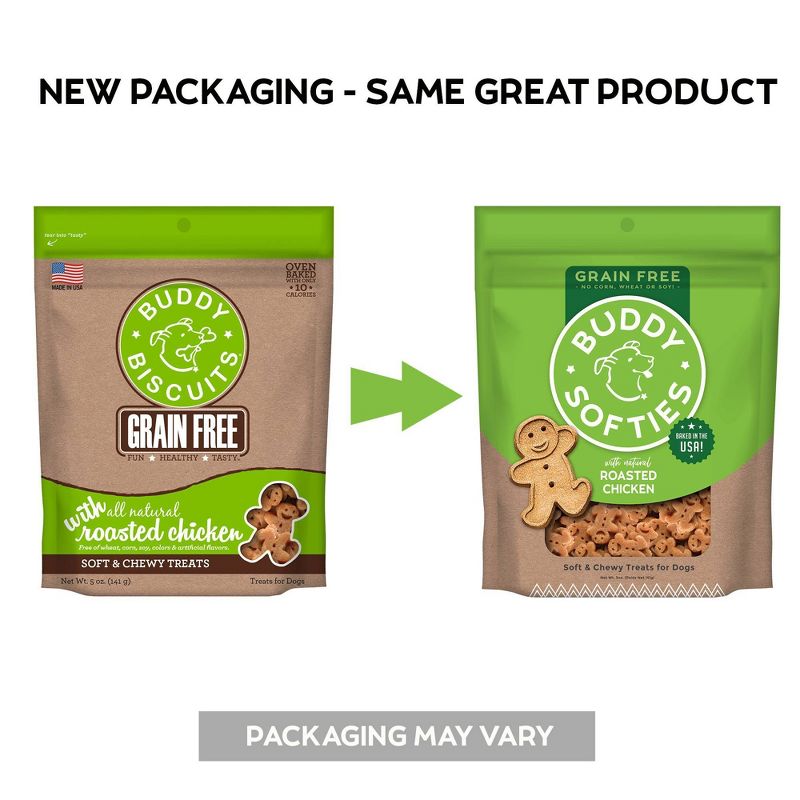 Buddy Biscuits Grain Free Chicken Soft & Chewy Treats Dog Treats - 5oz