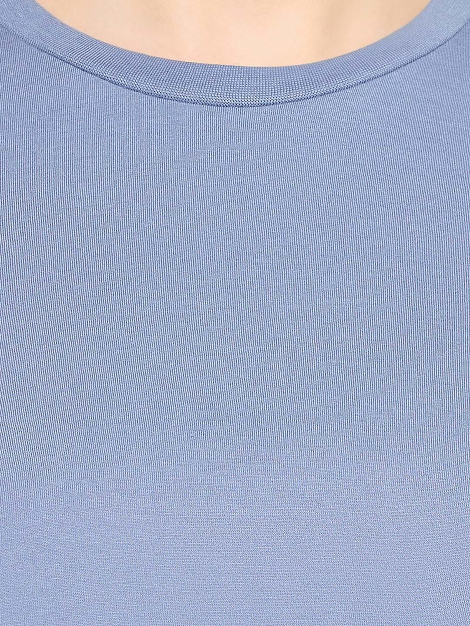 Clovia Blue & Black Printed Top With Pyjamas