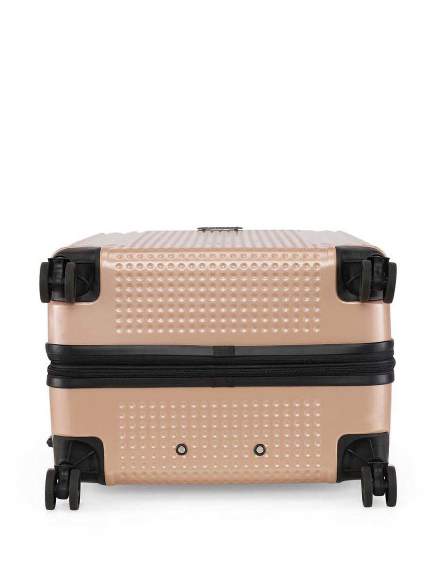 Swiss Brand Vernier Beige Medium Hard Trolley Bag - 24 cm