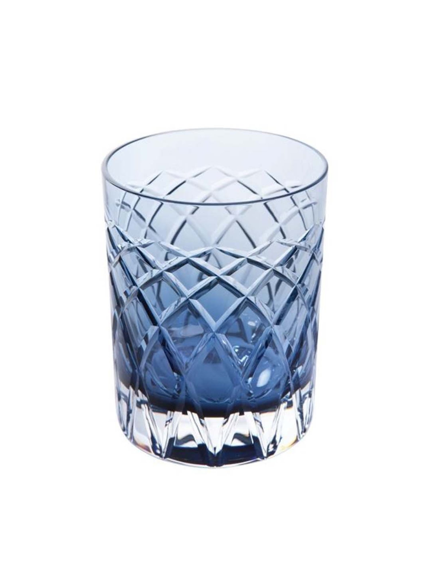 Royal Brierley Harris Collection Blue Crystal Drinking Glass