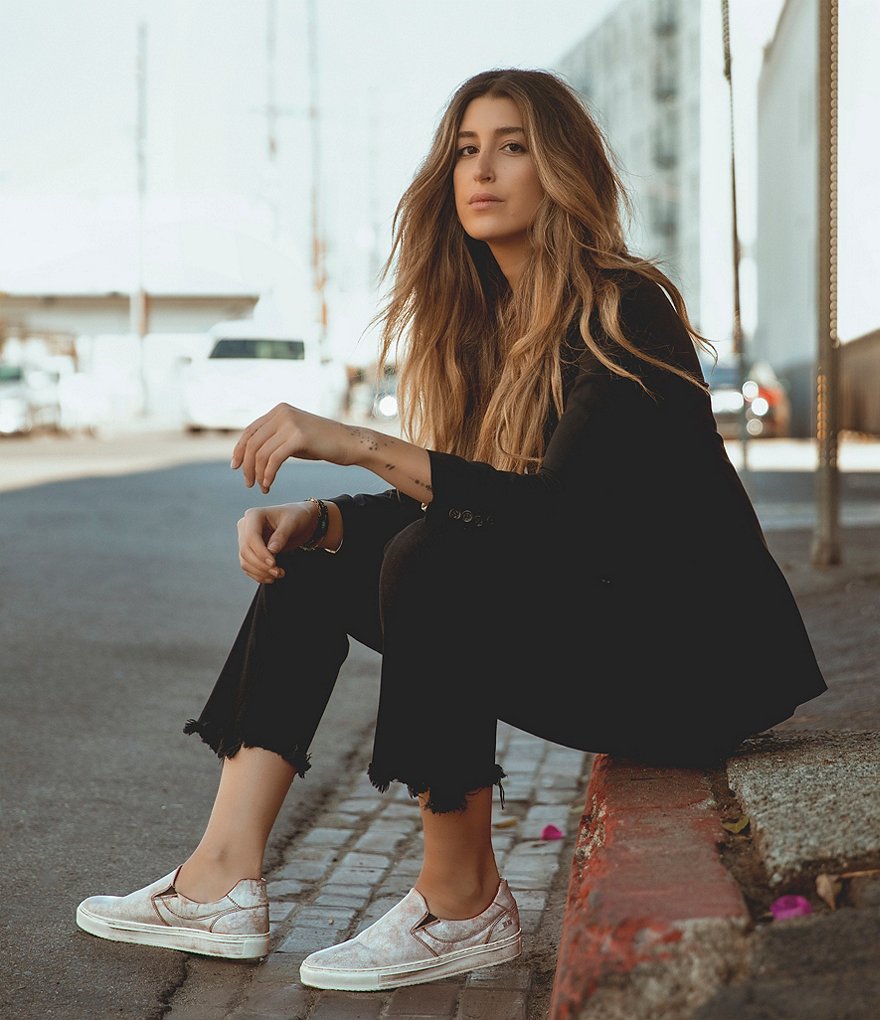 Bed Stu Hermione Leather Distressed Slip On Sneakers
