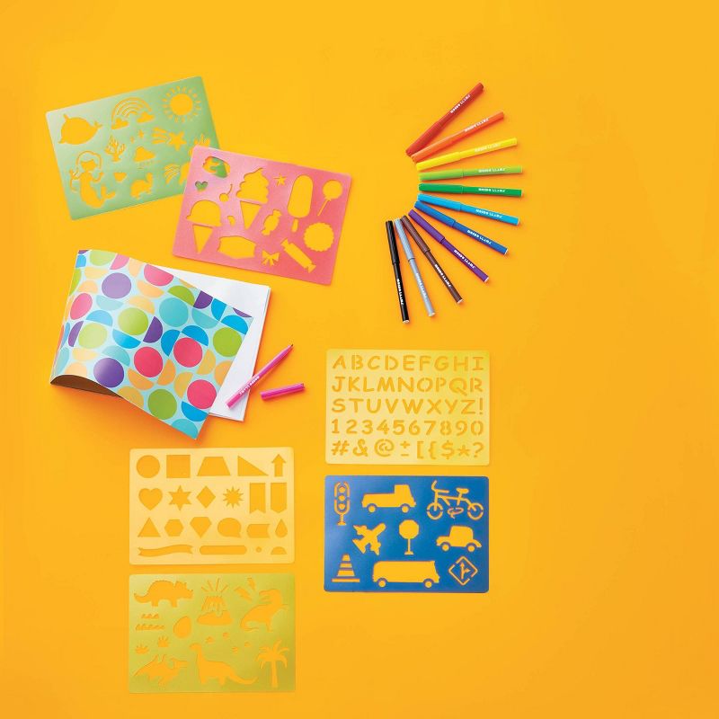 20pc Super Sketches Stencil Set - Mondo Llama™